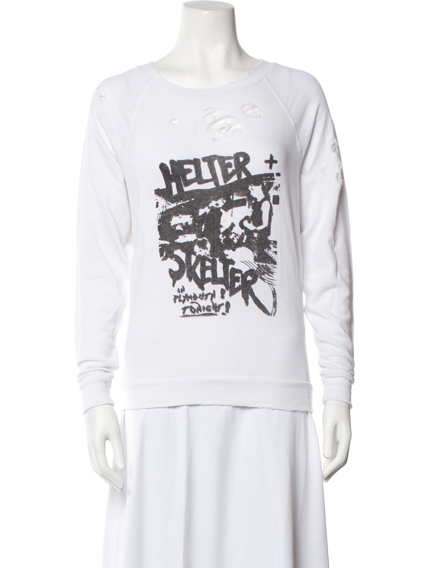 Iro Graphic Print Scoop Neck Sweatshirt w/ Tags