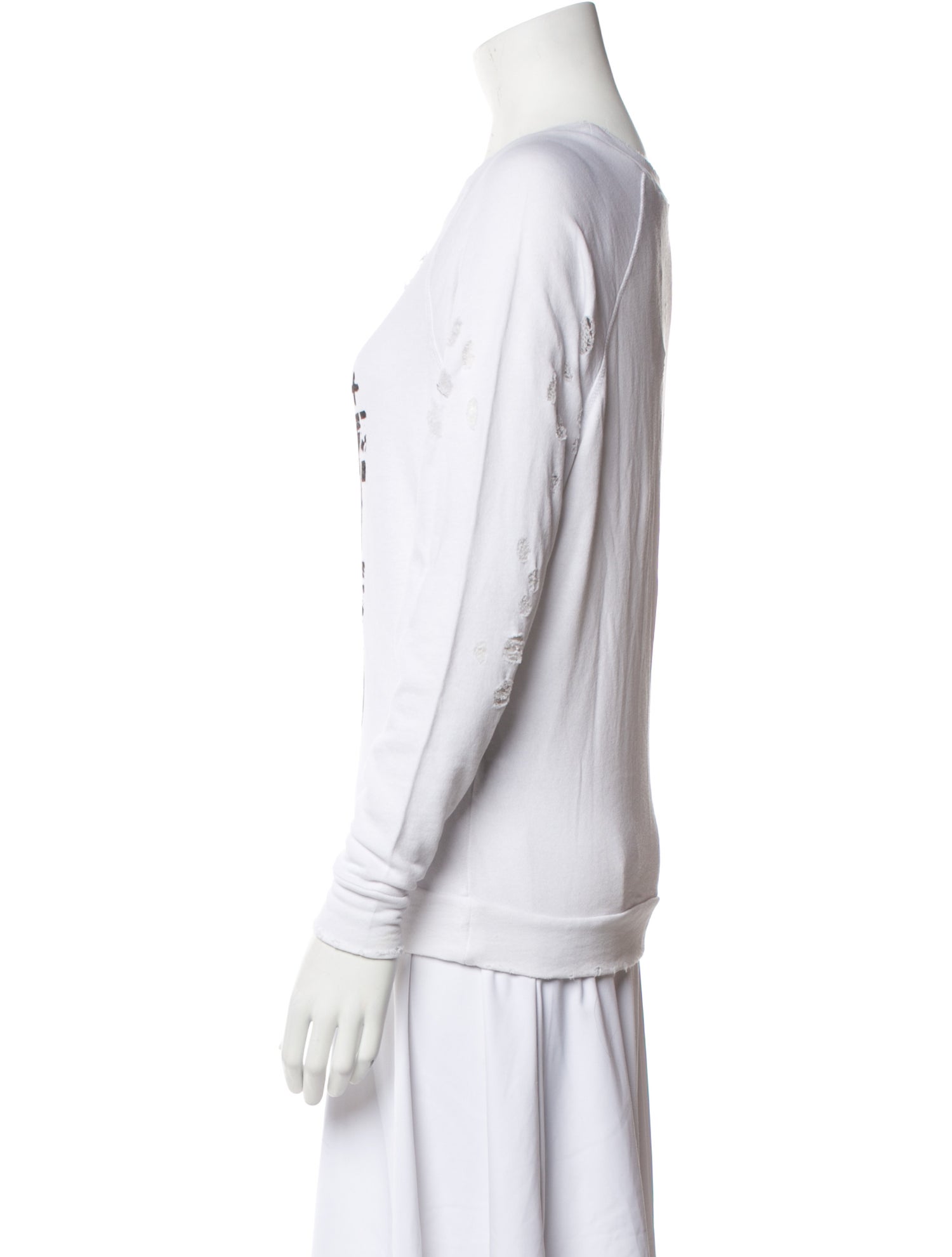 Iro Graphic Print Scoop Neck Sweatshirt w/ Tags