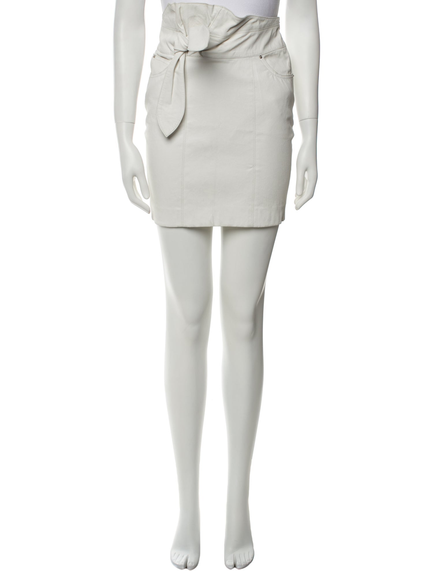 Iro Lamb Leather Mini Skirt