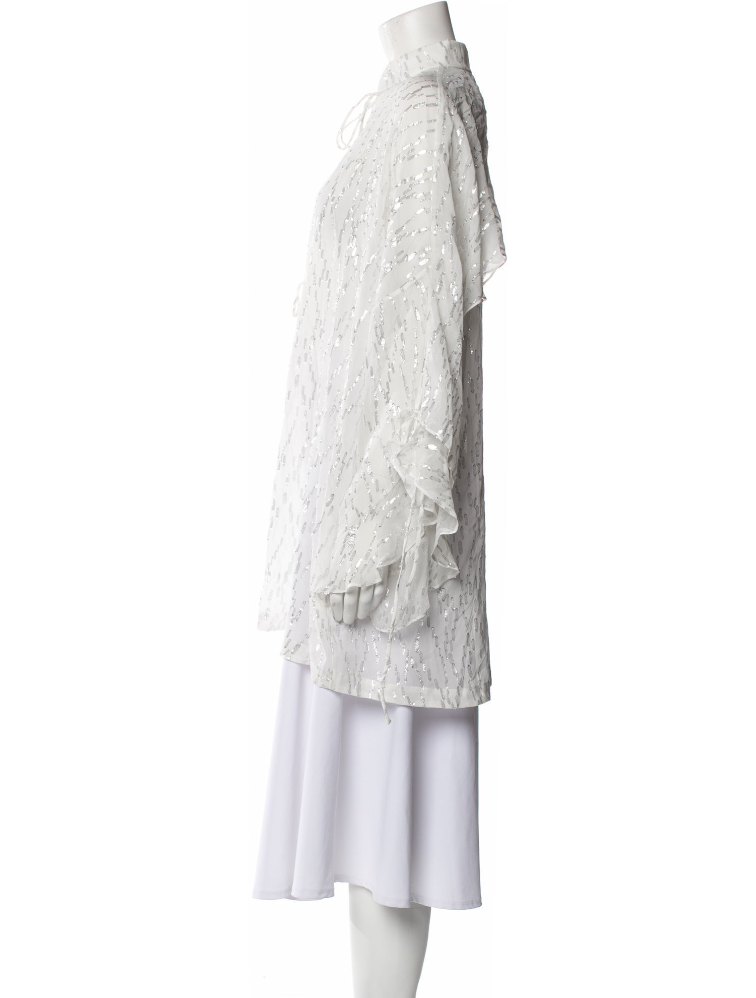 Iro Printed Mock Neck Tunic w/ Tags