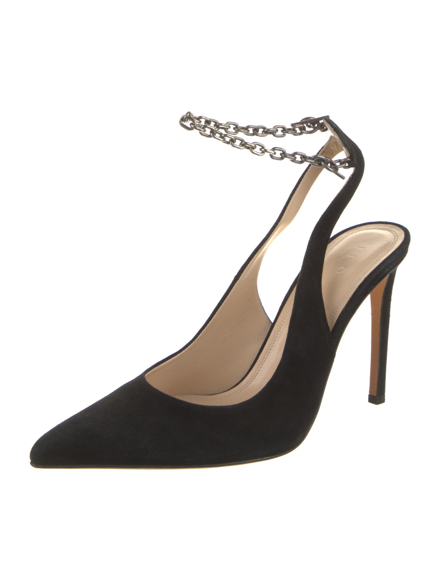 Iro Suede Cutout Accent Slingback Pumps