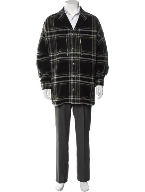 Iro Plaid Print Overcoat