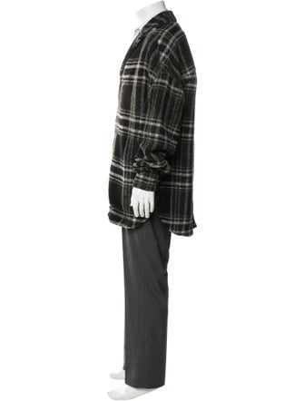 Iro Plaid Print Overcoat