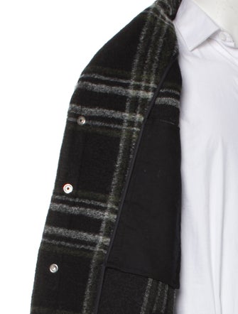 Iro Plaid Print Overcoat