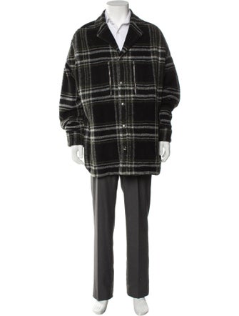 Iro Plaid Print Overcoat