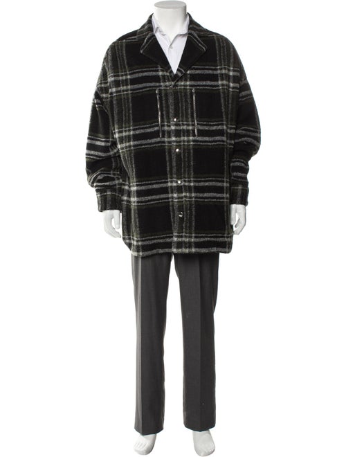 Iro Plaid Print Overcoat