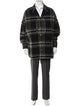 Iro Plaid Print Overcoat
