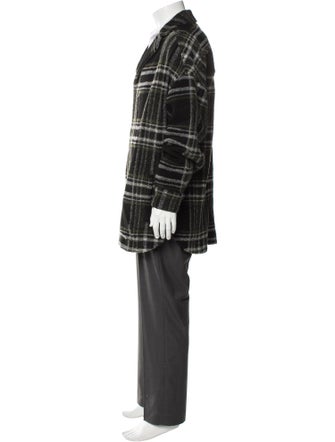 Iro Plaid Print Overcoat