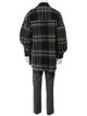 Iro Plaid Print Overcoat