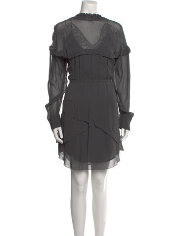 Iro Dresses Mock Neck Knee-Length Dress Us8, Fr40 | M