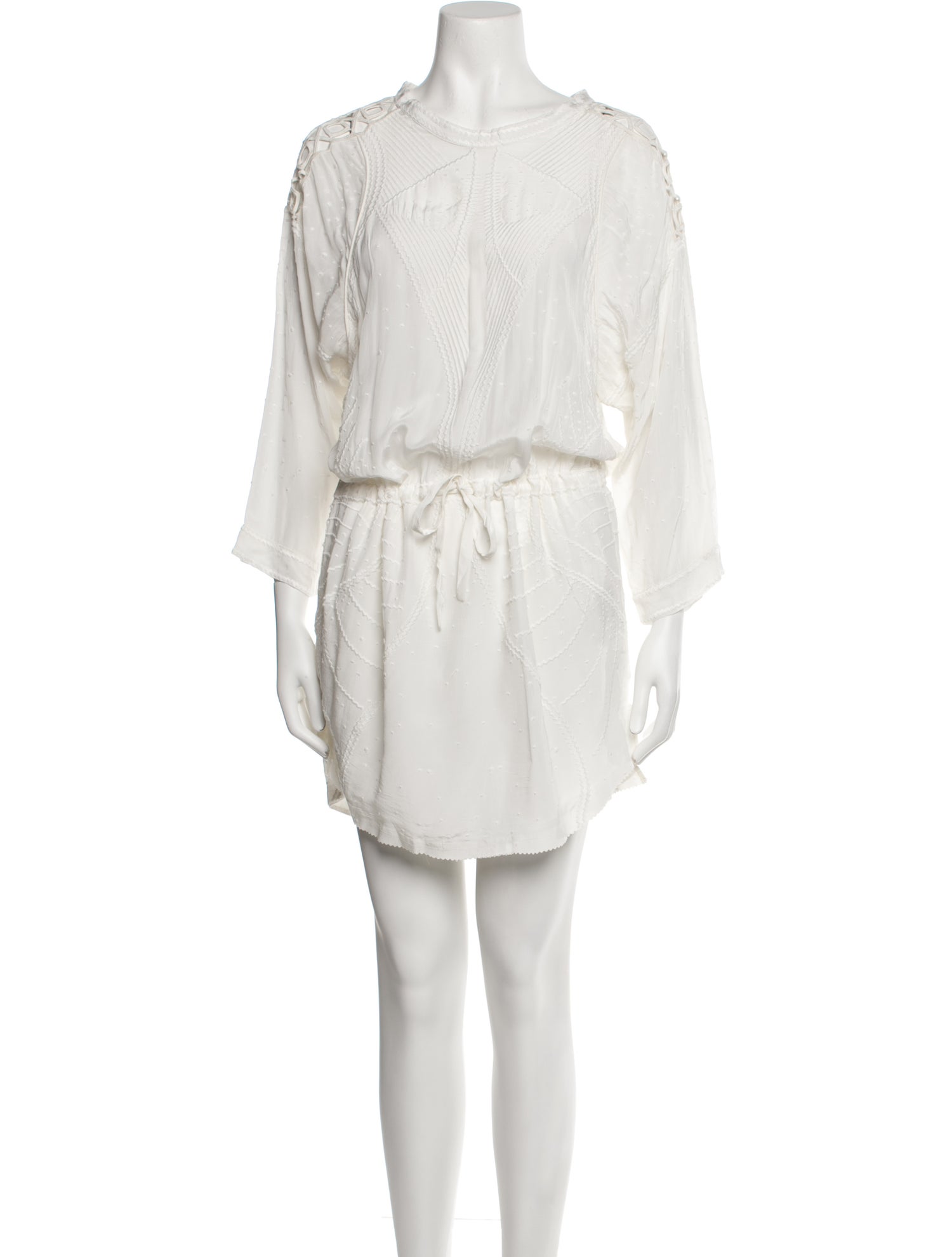 Iro Scoop Neck Mini Dress