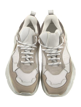 Iro Leather Mesh Accents Chunky Sneakers