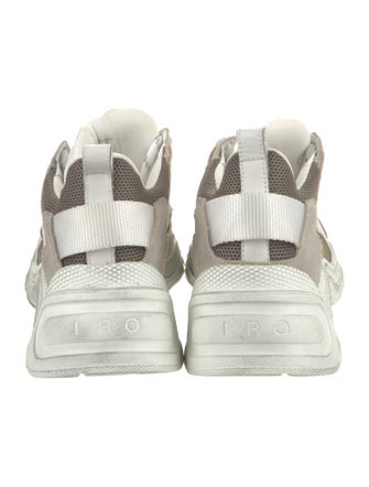 Iro Leather Mesh Accents Chunky Sneakers