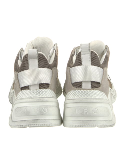 Iro Leather Mesh Accents Chunky Sneakers