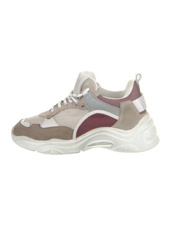 Iro Leather Mesh Accents Chunky Sneakers