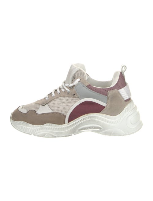 Iro Leather Mesh Accents Chunky Sneakers