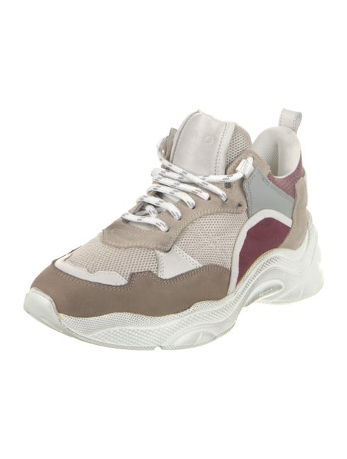 Iro Leather Mesh Accents Chunky Sneakers