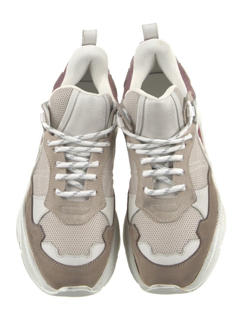 Iro Leather Mesh Accents Chunky Sneakers