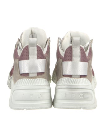 Iro Leather Mesh Accents Chunky Sneakers