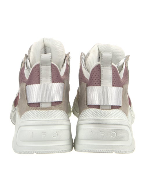 Iro Leather Mesh Accents Chunky Sneakers