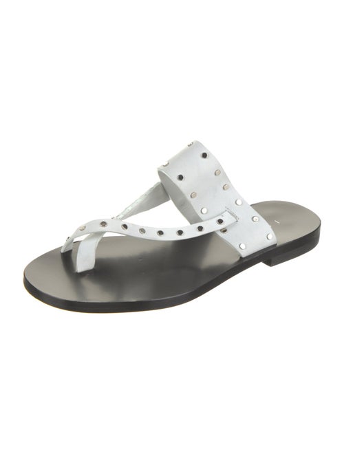 Iro Leather Studded Accents Slides