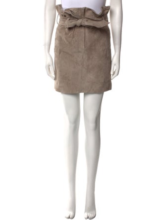 Iro Leather Knee-Length Skirt