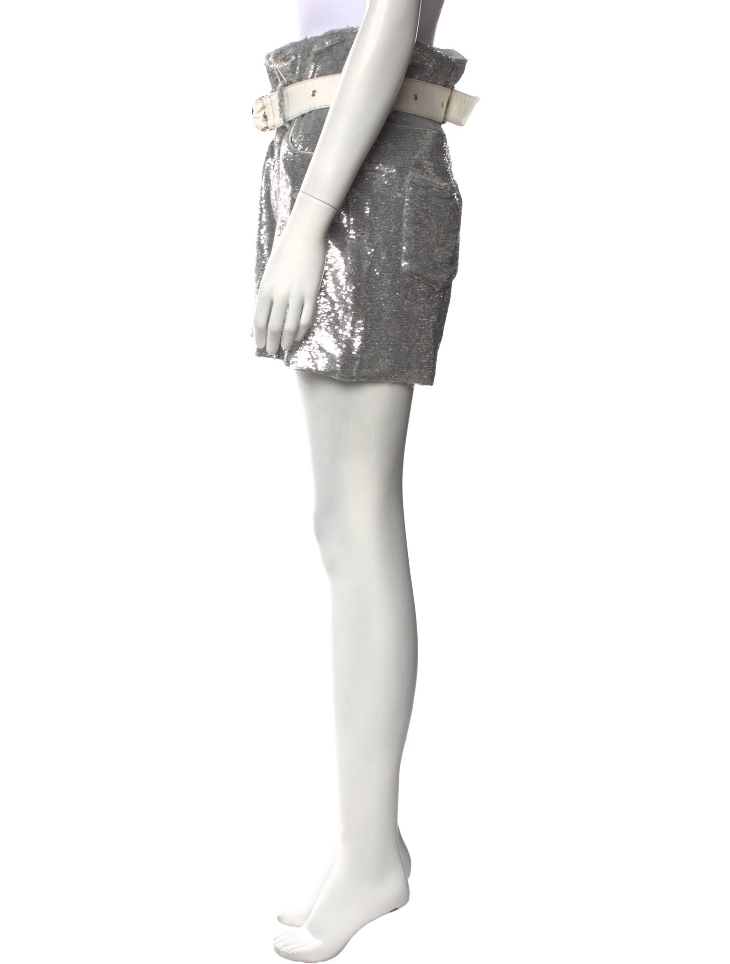 Iro Sequin Mini Shorts