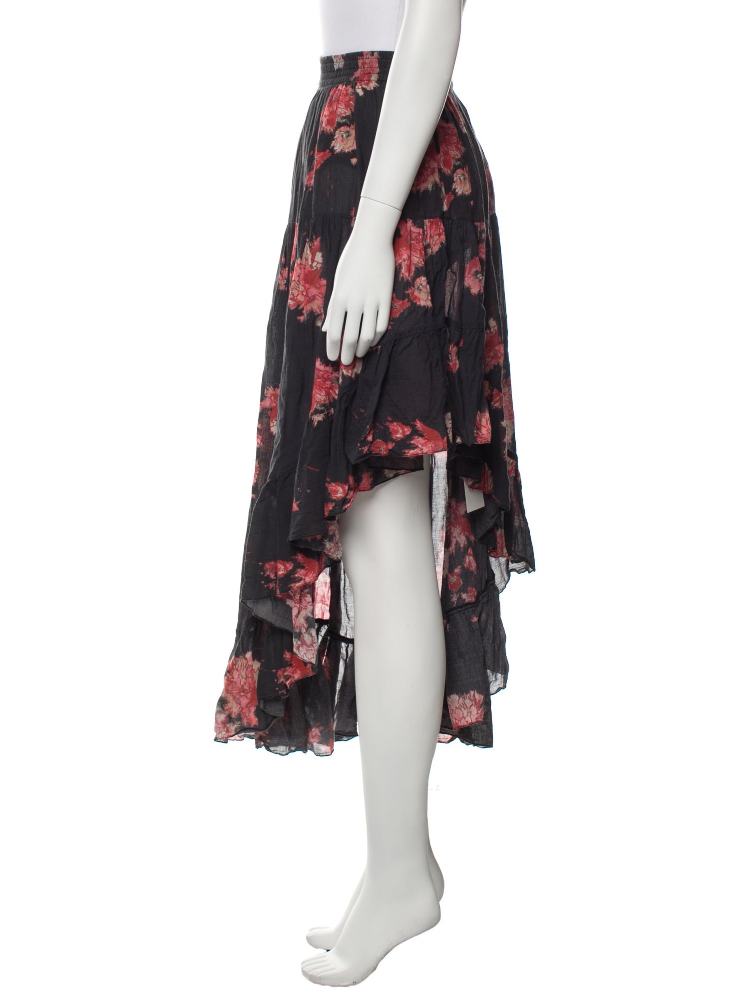 Iro Floral Print Midi Length Skirt