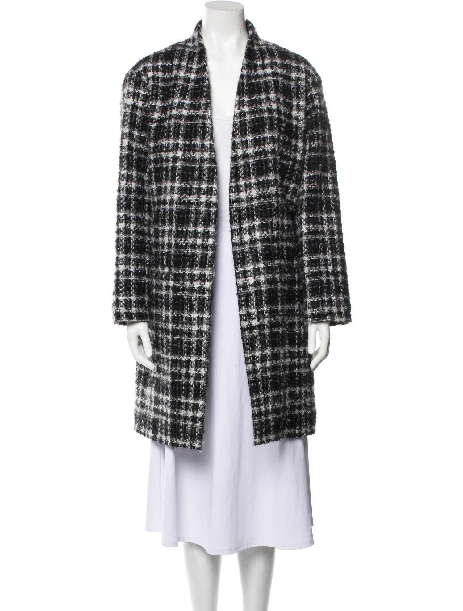 Iro Plaid Print Coat