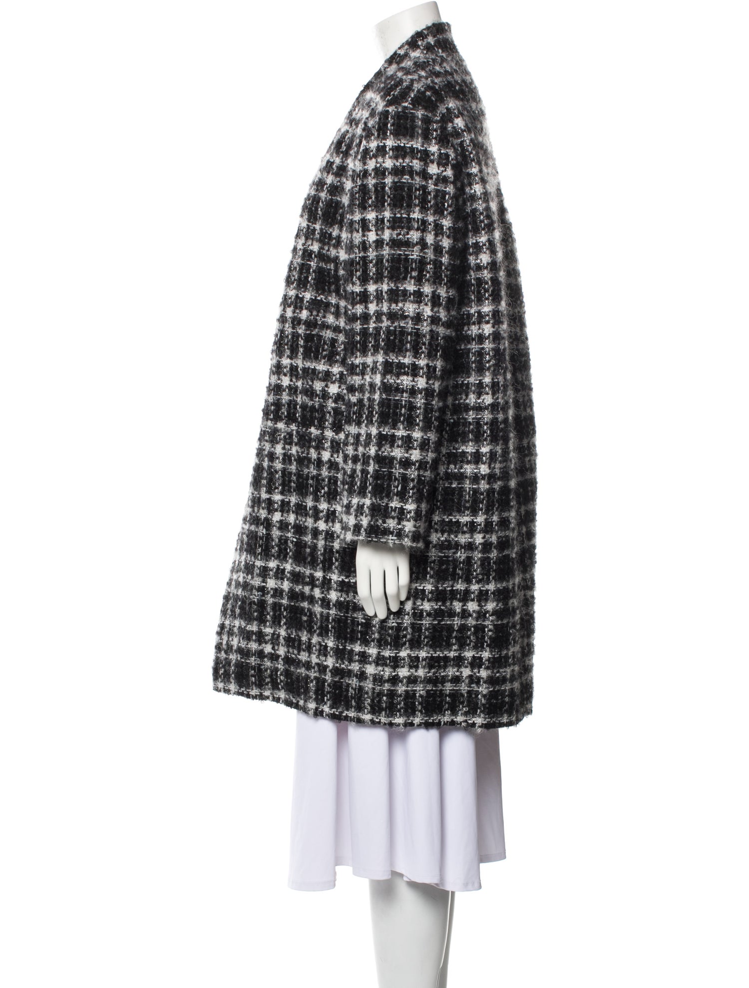 Iro Plaid Print Coat