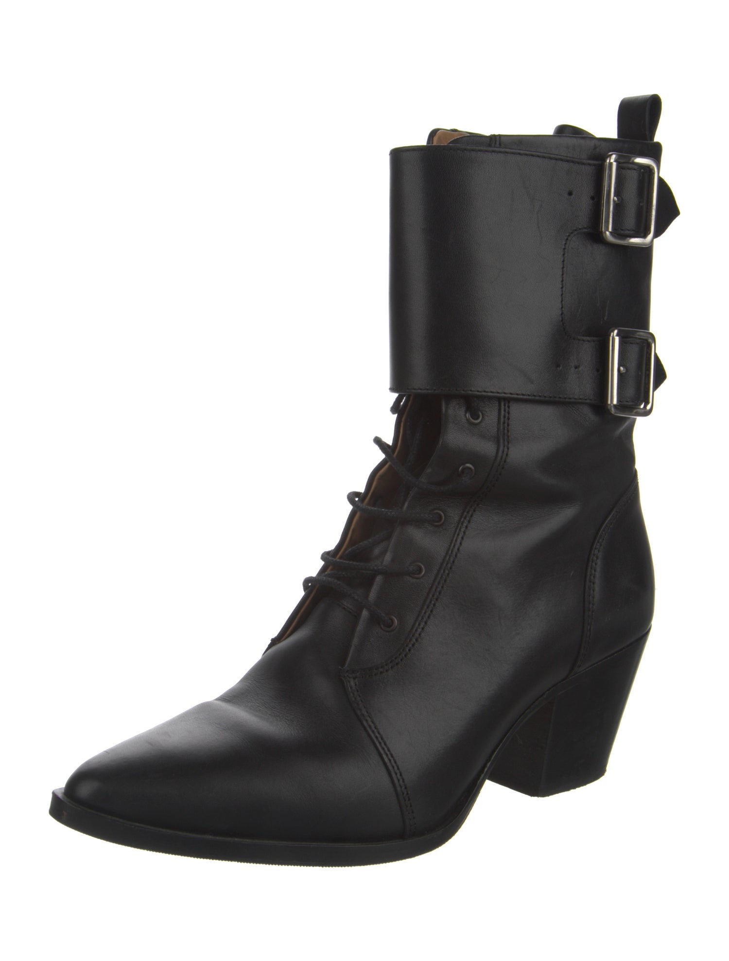 Iro Leather Combat Boots