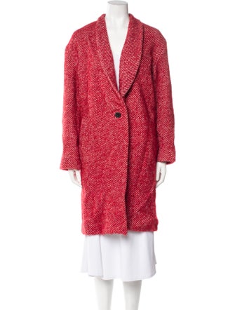 Iro Wool Tweed Pattern Coat