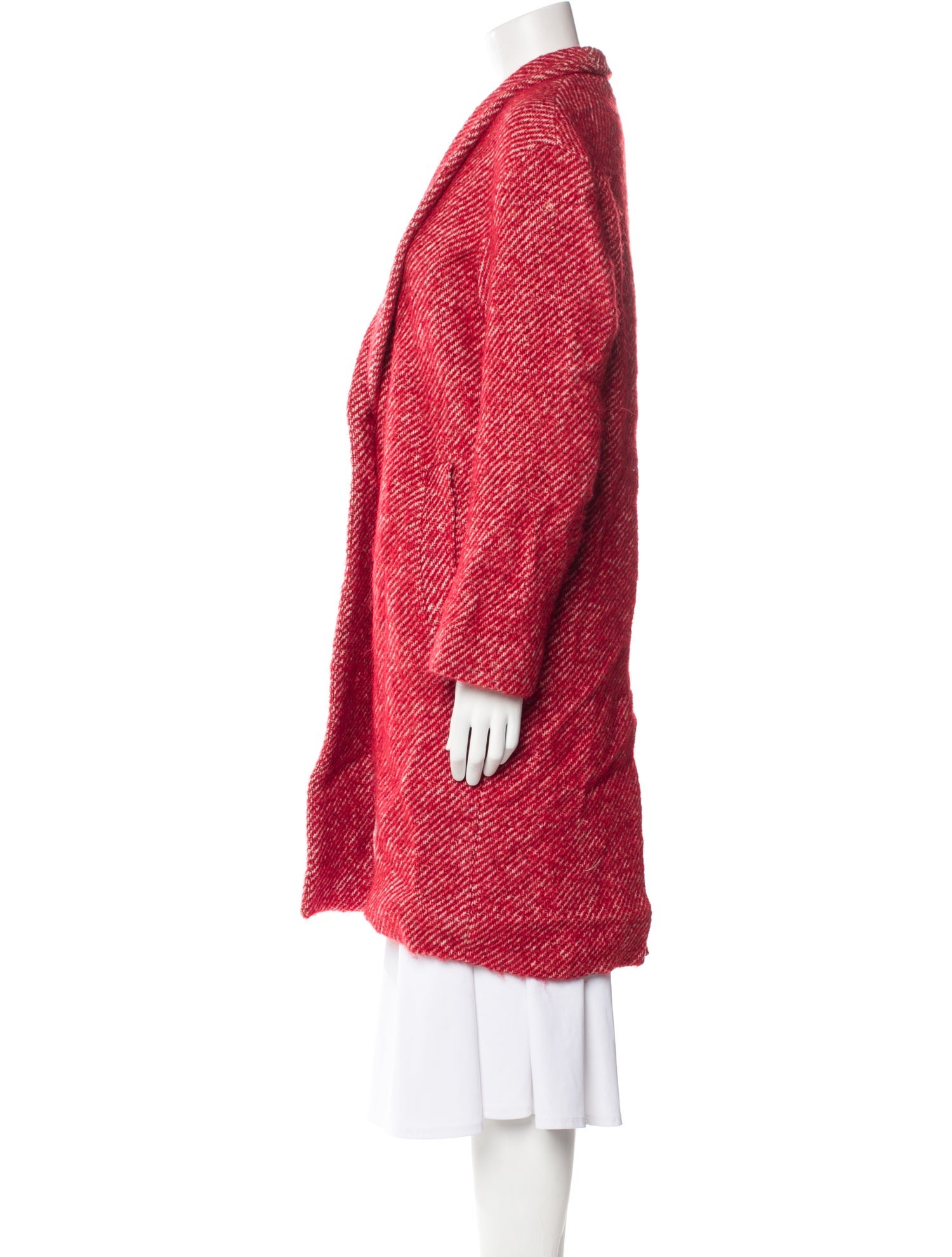 Iro Wool Tweed Pattern Coat