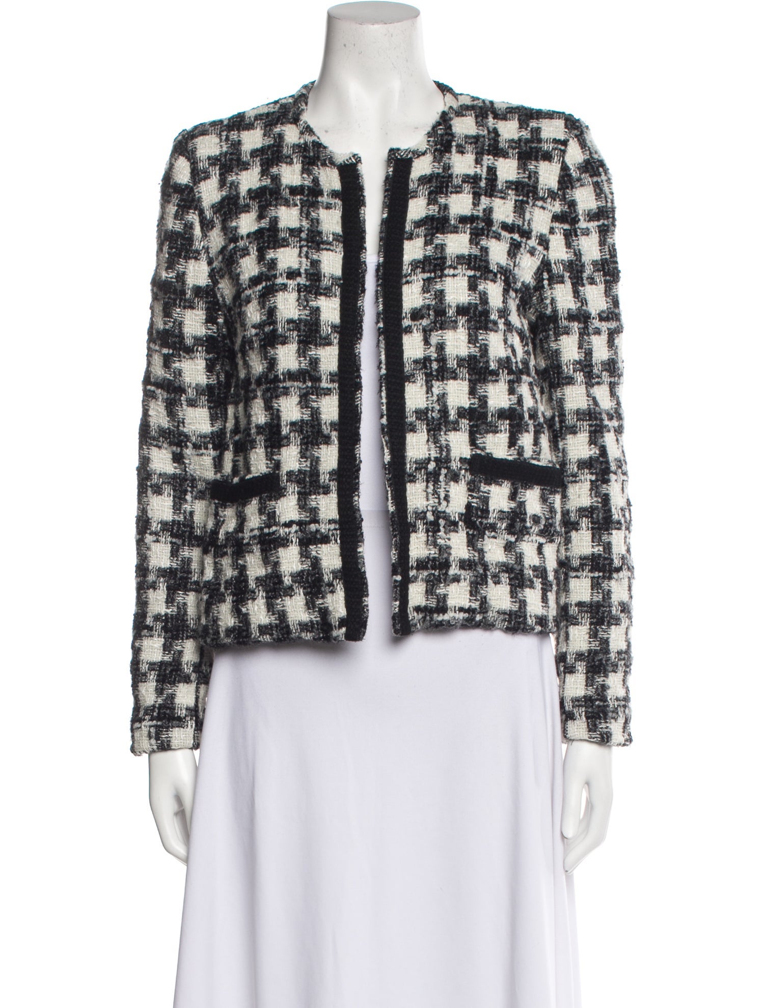 Iro Tweed Pattern Evening Jacket