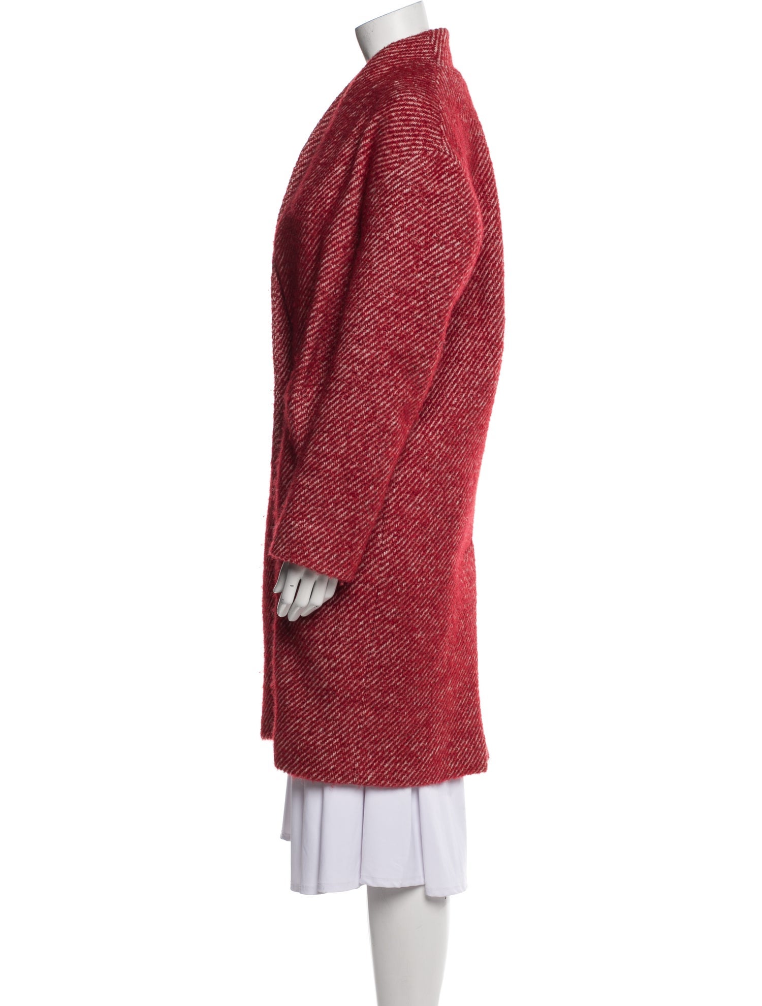 Iro Wool Tweed Pattern Coat