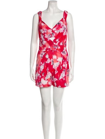 Iro Jumpsuits and Rompers Printed V-Neck Romper Us6, Fr38 | M