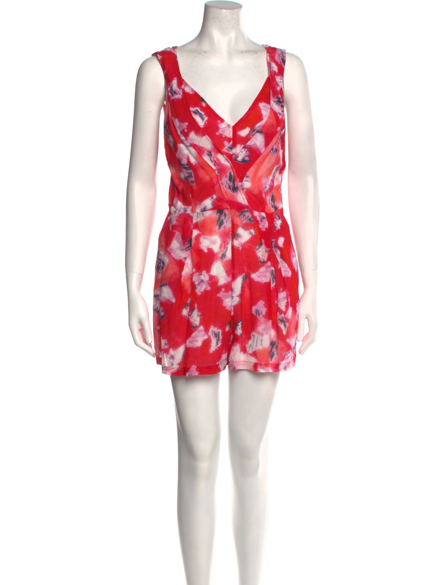 Iro Printed V-Neck Romper