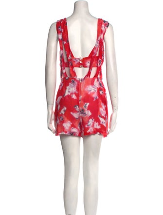 Iro Printed V-Neck Romper