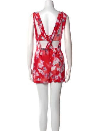 Iro Floral Print V-Neck Romper