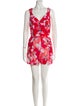 Iro Printed Plunge Neckline Romper