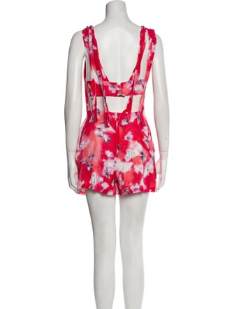Iro Printed V-Neck Romper