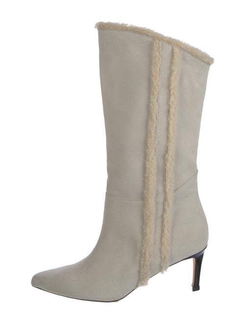 Iro Suede Fur Trim Boots