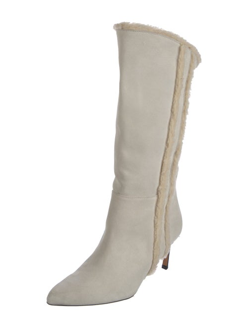 Iro Suede Fur Trim Boots