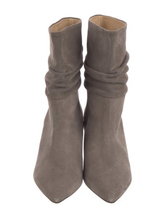 Iro Suede Pleated Accents Slouch Boots