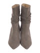 Iro Suede Pleated Accents Slouch Boots