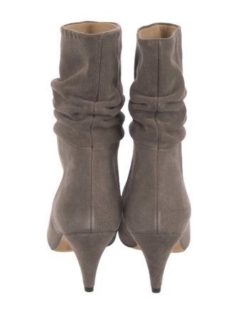 Iro Suede Pleated Accents Slouch Boots