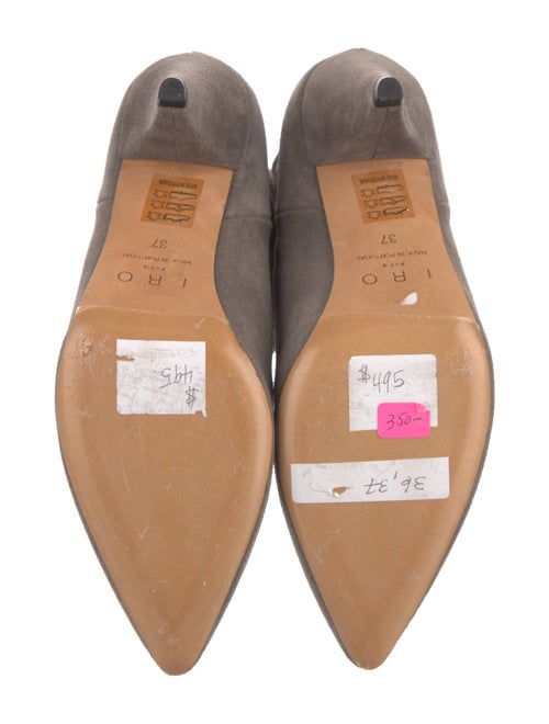 Iro Suede Pleated Accents Slouch Boots