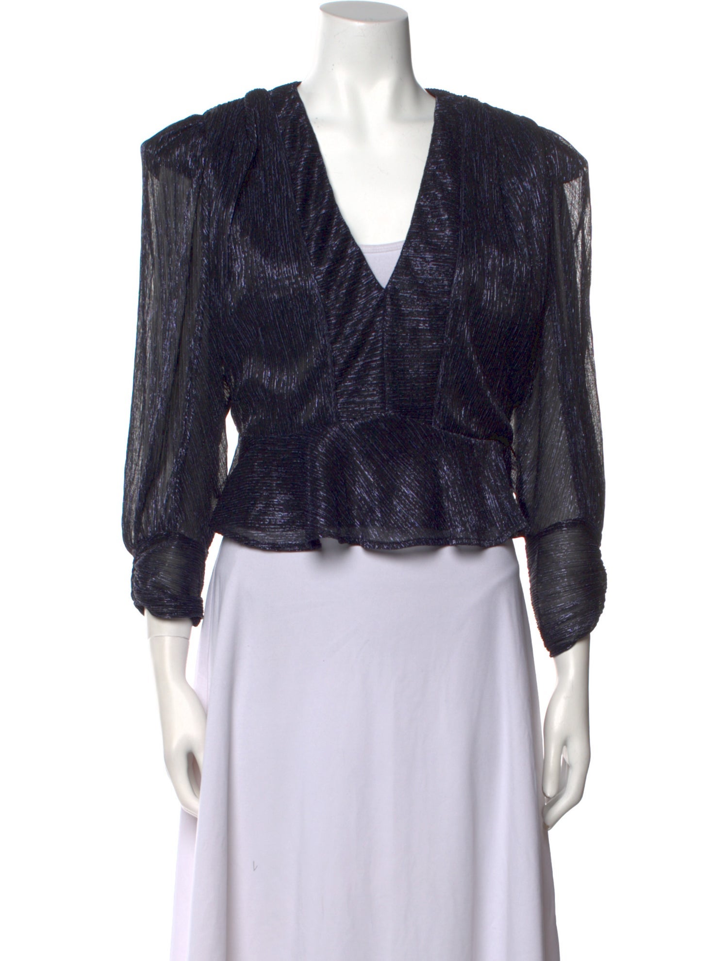 Iro Printed V-Neck Crop Top w/ Tags