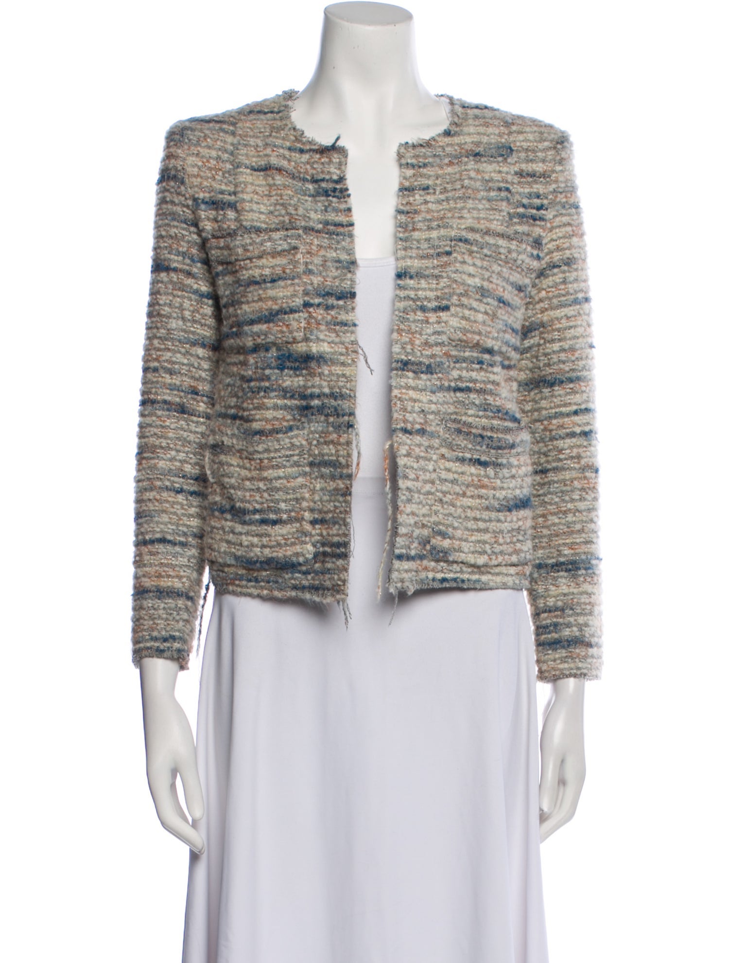 Iro Wool Tweed Pattern Jacket