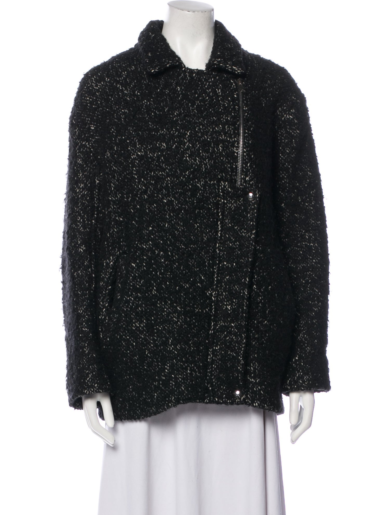 Iro Virgin Wool Tweed Pattern Jacket